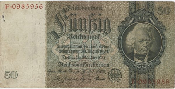 Germany 50 Reichsmark 1933