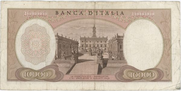 Italie 10 000 Lire 1973 – Image 2