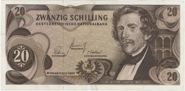 Autriche 20 Schilling 1967