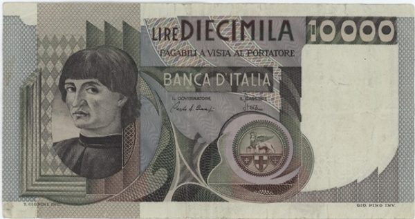 Italie 10 000 Lire 1982 del Castagno