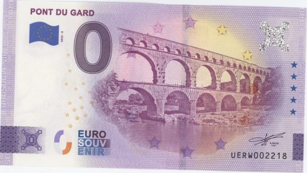 0 Euro Souvenir France Pont Du Gard 2022-2 Neuf