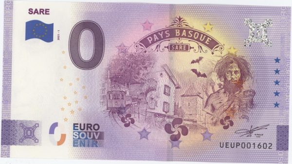 0 Euro Souvenir France Sare Pays Basque 2021-1 Neuf