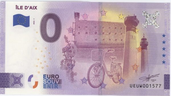 0 Euro Souvenir France Ile D'Aix 2022-1 Neuf