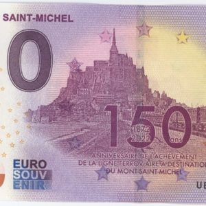 0 Euro Souvenir France Mont Saint-Michel 150 ans de l'achèvement de la ligne ferroviaire 2022-2 Neuf