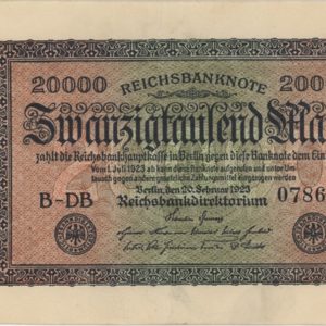 Germany Reichsbanknote 20000 Mark 1923
