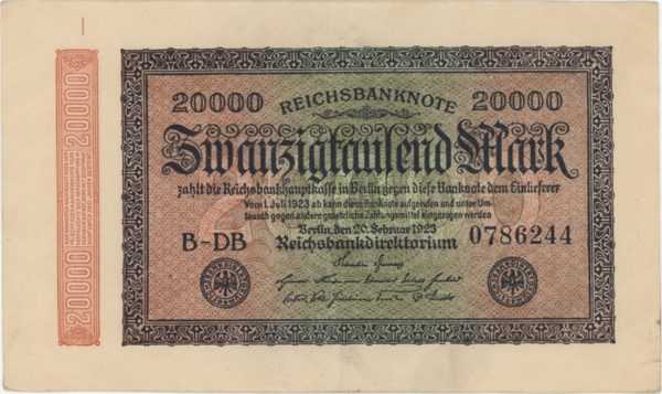 Germany Reichsbanknote 20000 Mark 1923