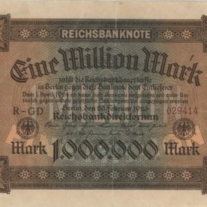 Germany Reichsbanknote 1 Million Mark 1923