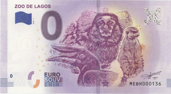 0 Euro Souvenir Portugal Zoo de Lagos 2018-1 Neuf