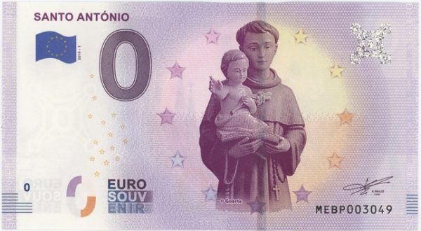 0 Euro Souvenir Portugal Santo Antonio 2019-1 Neuf