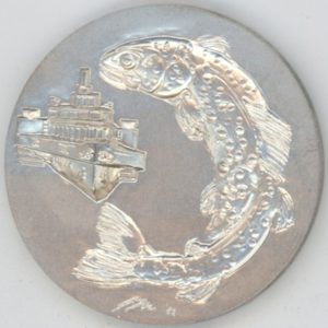 Médaille Hans Erni 1983 Bateaux Unterwalden (unz) en argent