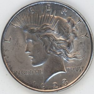 USA Peace Dollar 1923 (ss+) en argent