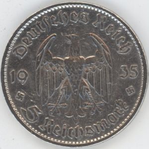 Germany Troisième Reich 5 Mark 1935 A (ss) en argent
