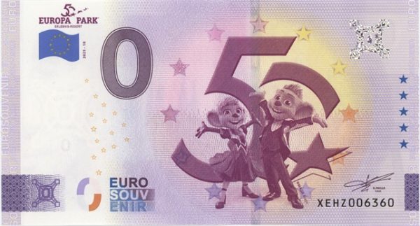 0 Euro Souvenir Allemagne (50 Ans Europa-Park) 2025 - 10 Neuf