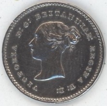 Grande-Bretagne 2 Pence 1849 Victoria (vz) en argent Rare !