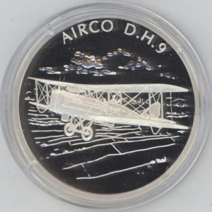 Médaille Der Traum vom Fliegen "Arco D.H.9" en argent 999 (20gr)