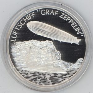 Médaille Der Traum vom Fliegen "Luftschiff Graf Zeppelin" en argent 999 (20gr)
