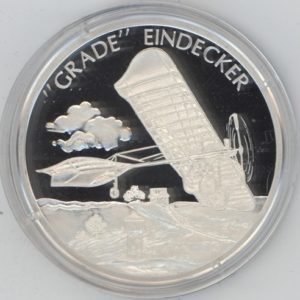 Médaille Der Traum vom Fliegen "Grade Eindecker" en argent 999 (20gr)