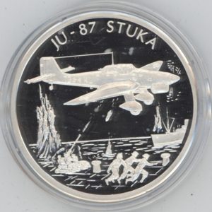 Médaille Der Traum vom Fliegen "JU-87 Stuka" en argent 999 (20gr)