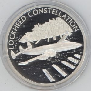 Médaille Der Traum vom Fliegen "Lockheed Constellation" en argent 999 (20gr)