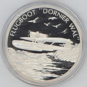Médaille Der Traum vom Fliegen "Flugboot Dornier Wal" en argent 999 (20gr)