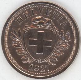 1 Centime 1927 (ss+)