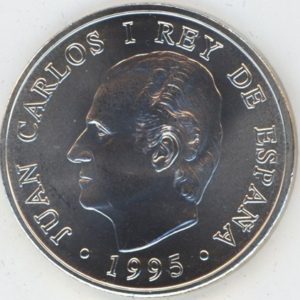 Espagne 2000 Pesetas 1995 Présidence du Conseil de l'Union européenne (stgl) en argent