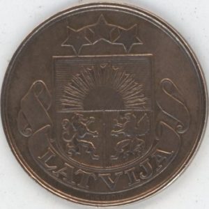 Lettonie 5 Santimi 1922 (ss+)