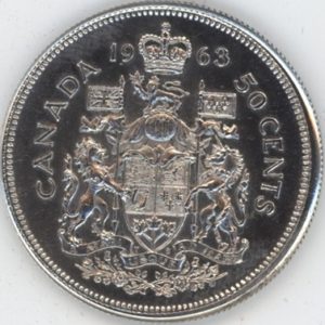 Canada 50 Cents 1963 (ss+) en argent
