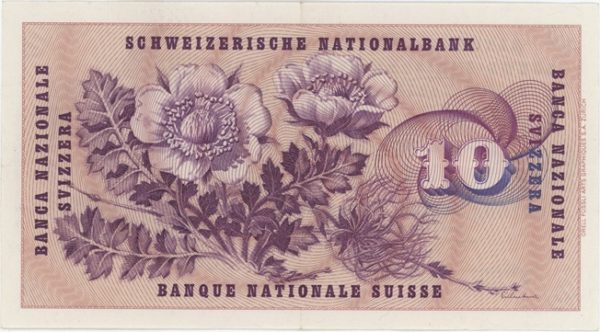 10 Francs 1955 (Gottfried Keller) – Image 2