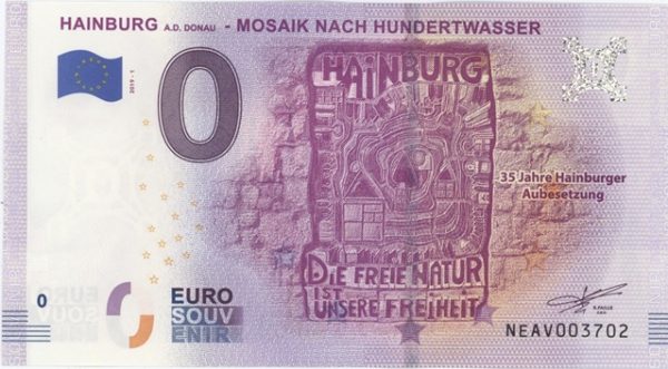 0 Euro Souvenir Autriche Hainburg Mosaik Nach Hundertwasser 2019-1 Neuf