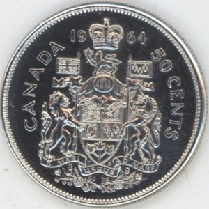Canada 50 Cents 1964 (ss+) en argent
