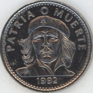 Cuba 3 Pesos 1992 Che Guevara (ss-vz)