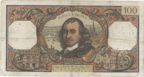 France 100 Francs 1973 Corneille – Image 2