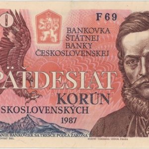 Tchécoslovaquie 50 Korun 1987