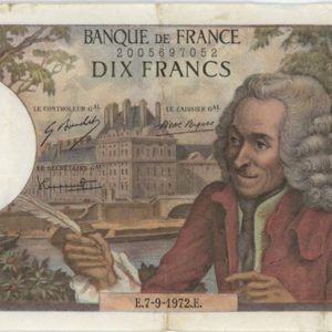 France 10 Francs 1972 Voltaire