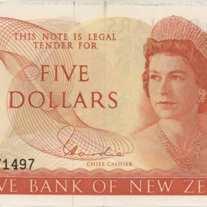 New Zealand 5 Dollars ND (1967-81)