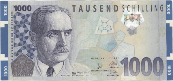 Autriche 1000 Schilling 1997