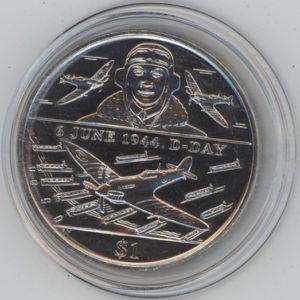 Isle of Man 1 Crown 2004 (6 June 1944 D-Day) (stgl)