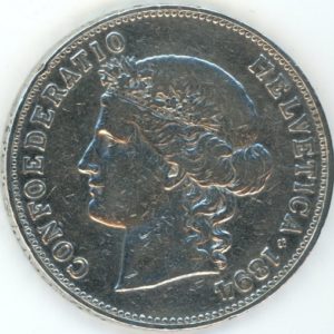 5 Francs 1894 (ss) Rare !