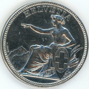 5 Francs 1874 B Bern (ss+)