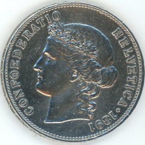 5 Francs 1891 (ss)