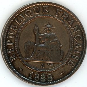 Indochine Française 1 Cent 1888 A (ss)