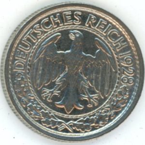 Germany Weimar 50 Reichspfennig 1928 E (vz)
