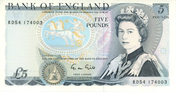 Grande-Bretagne 5 Pounds ND (1971-91)