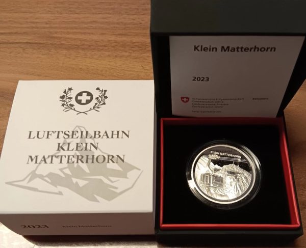 20 Francs comm. 2023 (PP) Luftseilbahn Klein Matterhorn