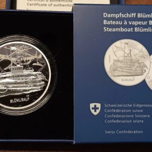 20 Francs comm. 2019 (PP) Bateau à vapeur Blümlisalp