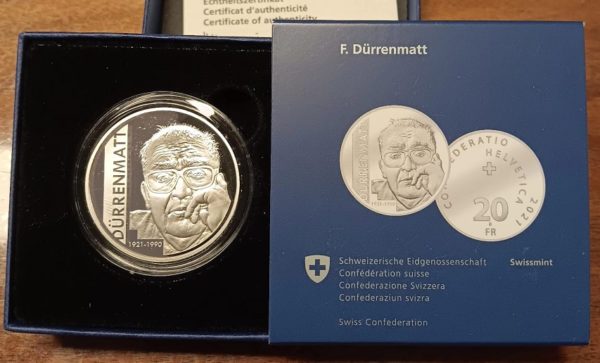 20 Francs comm. 2021 (PP) F. Dürrenmatt