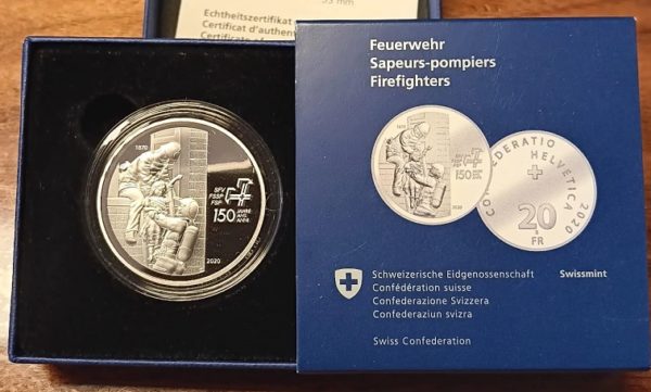 20 Francs comm. 2020 (PP) Sapeurs-pompiers