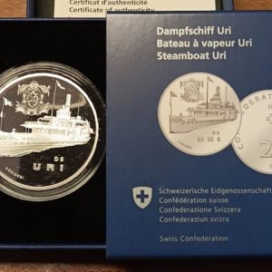 20 Francs comm. 2017 (PP) Bateau à Vapeur Uri