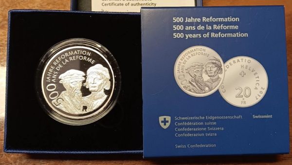 20 Francs comm. 2017 (PP) 500 ans de la Réforme